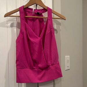 New York & Company Pink Sleeveless Blouse